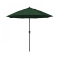 California Umbrella 9' Bronze Aluminum Market Patio Umbrella, Sunbrella Forest Green 194061337141